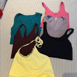 Bundle Layering Tanks M-L Multicolor Set 6